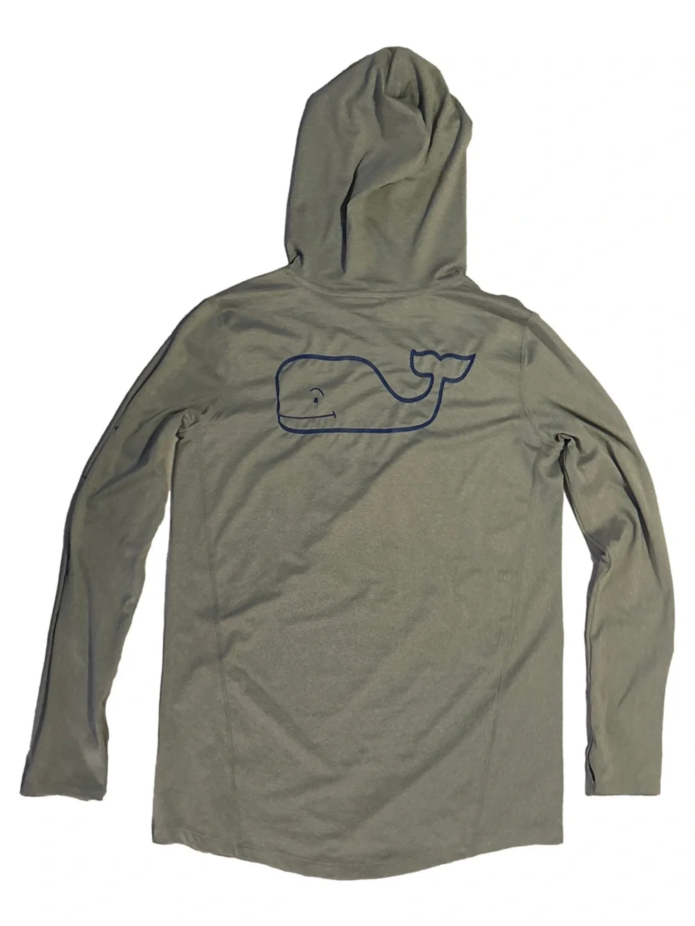 Vineyard Vines Performance Kids Swim Rashguard Hoodie - Gray L (14)